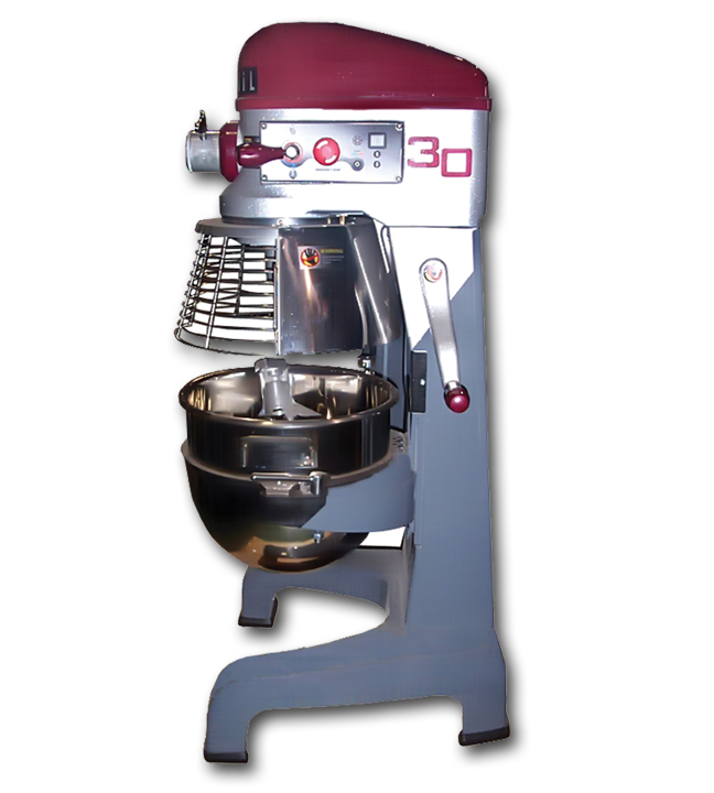 Commercial Mixer with Guard 30 Qt.